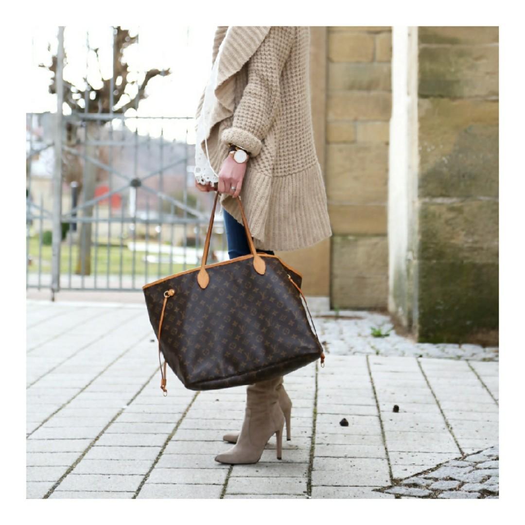 Lv two tone handbag/tote bag, Women's Fashion, Bags & Wallets, Tote Bags on  Carousell