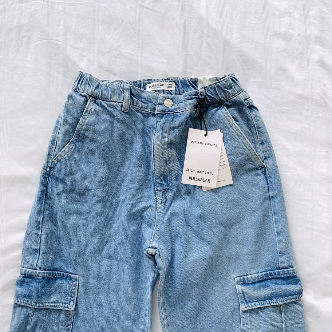 Pull and bear cargo jeans sale