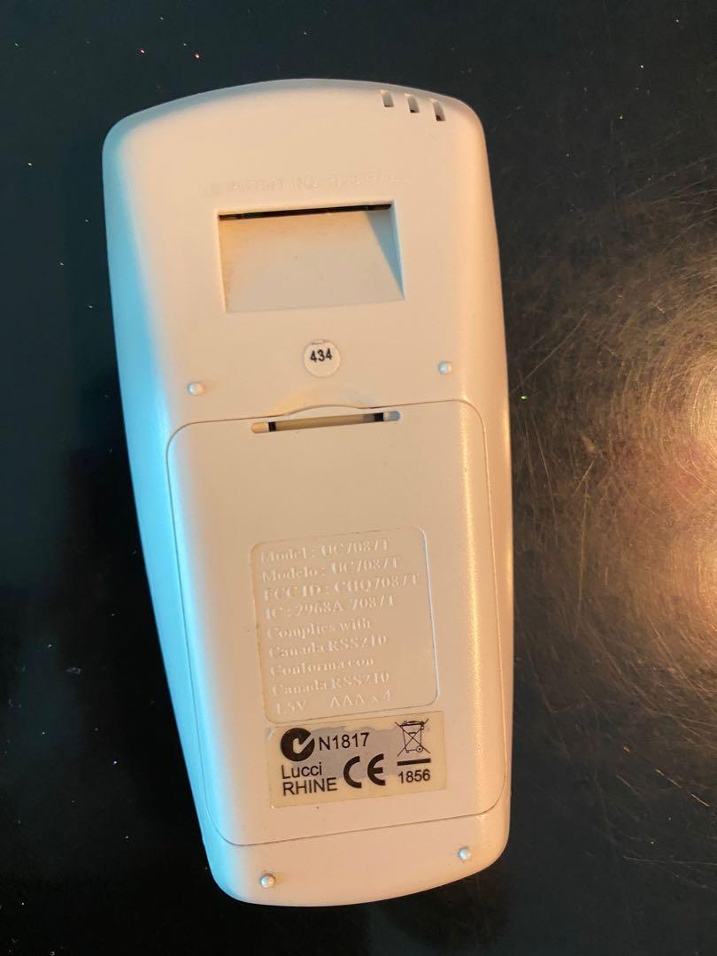 Remote Control (Lucci Rhine) for Fanaway Retractable Ceiling Fan