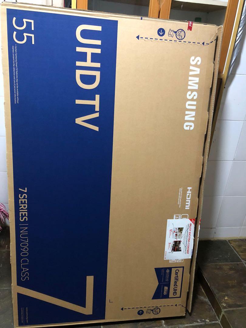 Samsung 55 4k Uhd Hdr Smart Tv Nu7090 Electronics Tvs Entertainment Systems On Carousell