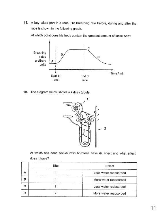 Sec 4 Biology Prelim Paper / MCQ / Prelim 2 / Paper 1 / Exam Paper, Books & Stationery ...