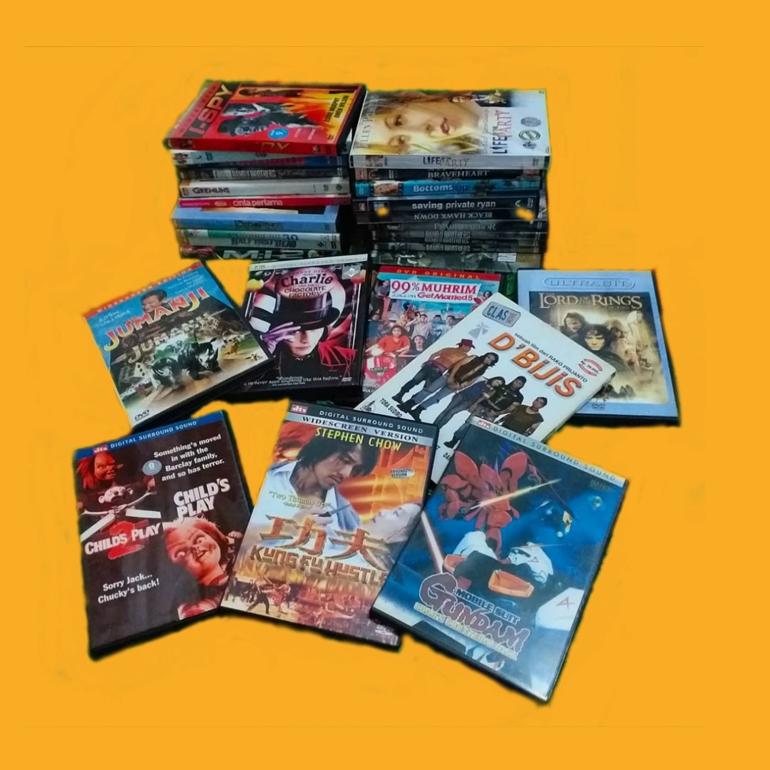 Sepaket 29 kaset DVD original, Musik & Media, CD, DVD & Lainnya di