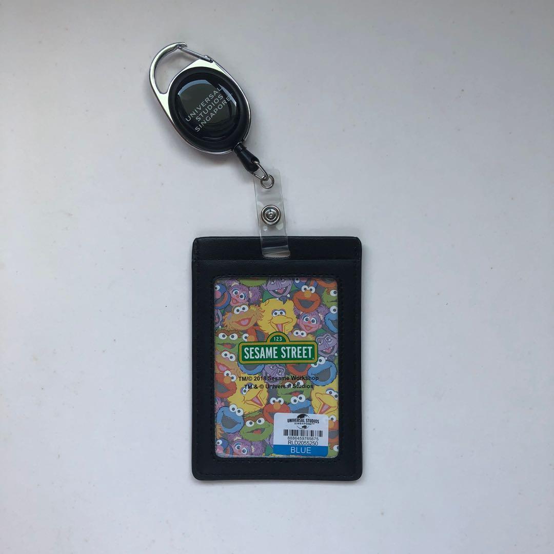 Sesame Street Raised on the Street Lanyard Retractable Reel Badge ID Card  Holder 
