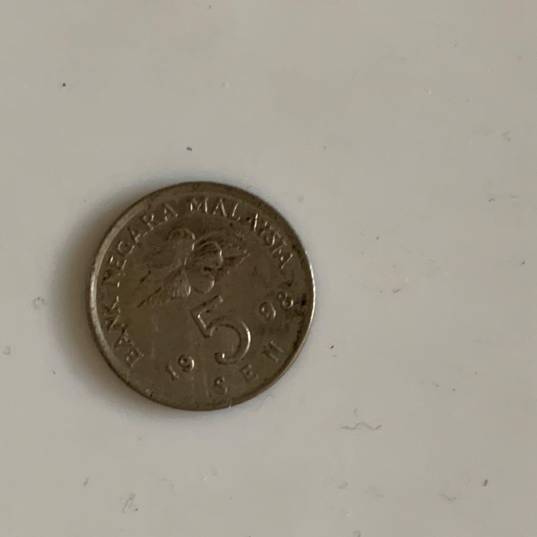 Siling Lama (Category: Currency) located in Petaling Jaya. Submitted by caxymmo (Listing ID 280463523, Image 1). Description: 1998 5 sen.