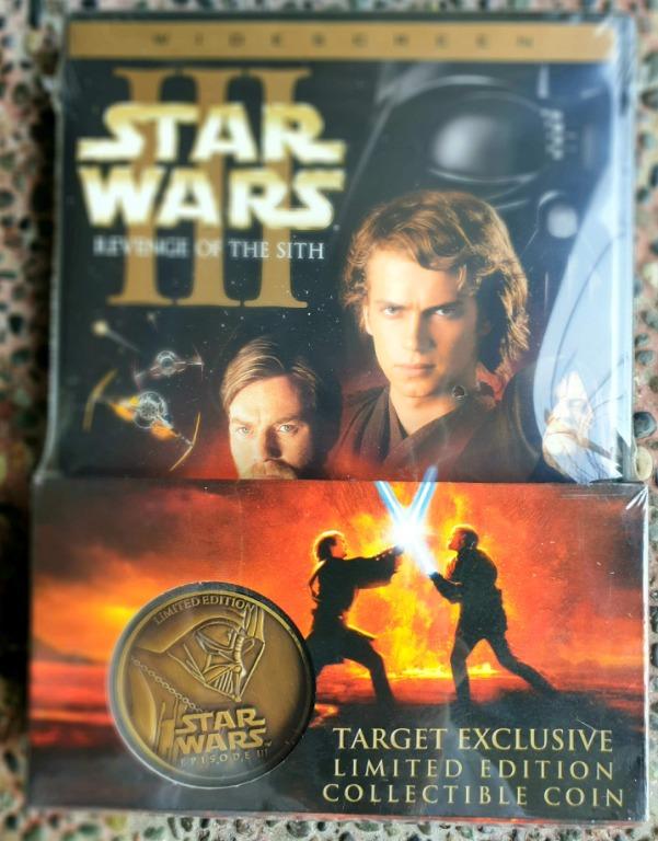 Constitución Impuestos busto Star Wars Episode III, Revenge of the Sith DVD, Target Exclusive Limited  Edition Collectable Coin, Hobbies & Toys, Music & Media, Vinyls on Carousell
