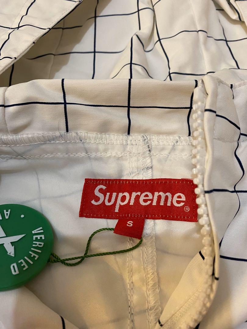 Supreme heavy nylon anorok windowpane jacket Size S 風衣外套, 男裝