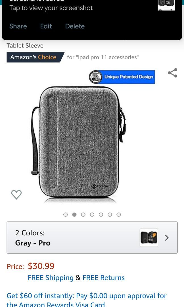 Tomtoc iPad pro folio case, Men's Fashion, Watches & Accessories