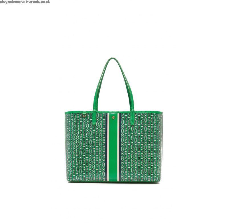 Tory burch gemini sales link tote green
