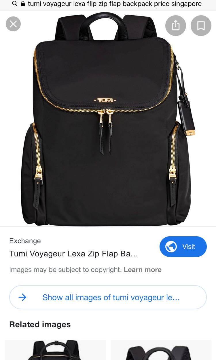Tumi lexa backpack clearance