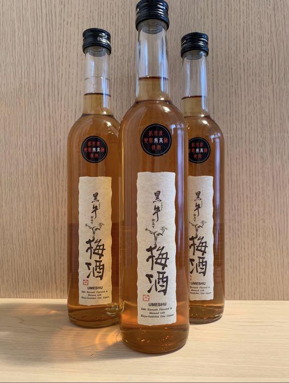 梅酒umsehu 黑牛日本和歌山特產 嘢食 嘢飲 酒精類飲品 Carousell