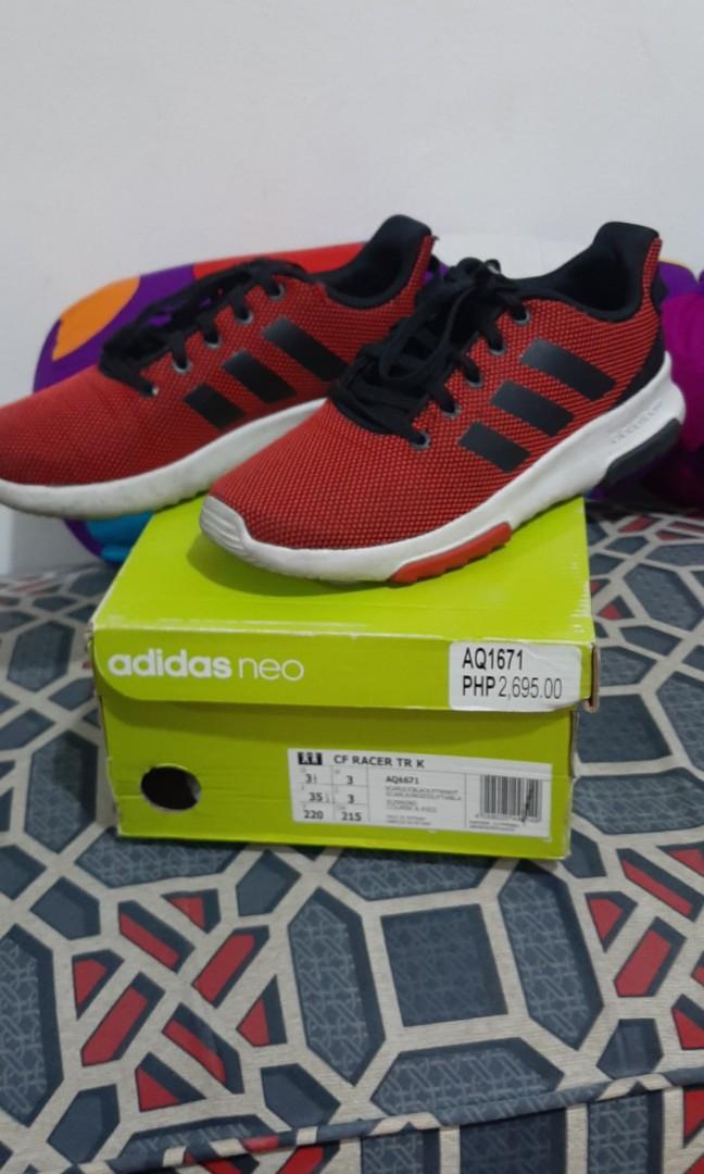 ADIDAS NEO CF RACER SIZE 35.5 (Category: Babies & Kids Fashion) located in Caloocan City. Submitted by otenticnic (Listing ID 279688613, Image 2). Description: more pics upon request. slightly used..