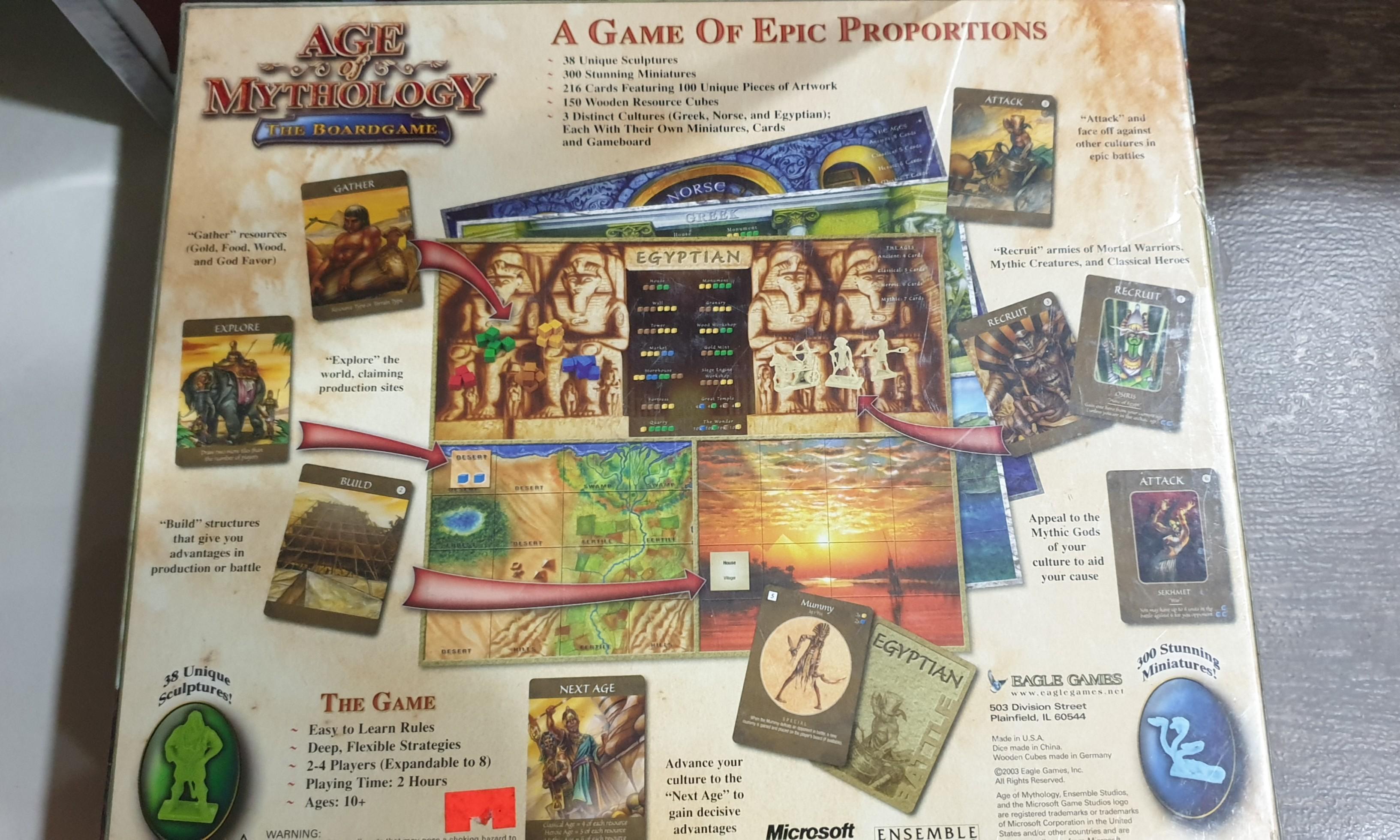 Age of Mythology Vintage board game BNIP (Vintage collectible), Hobbies   Toys, Toys  Games on Carousell