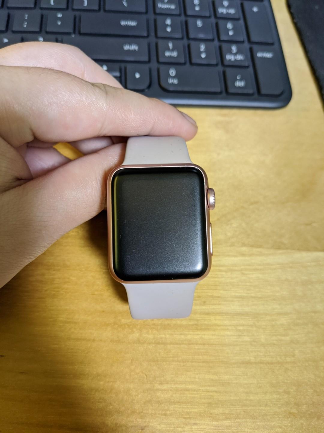 Apple Watch Gen 1 7000 Series Rose Gold 38mm Electronics Others On Carousell