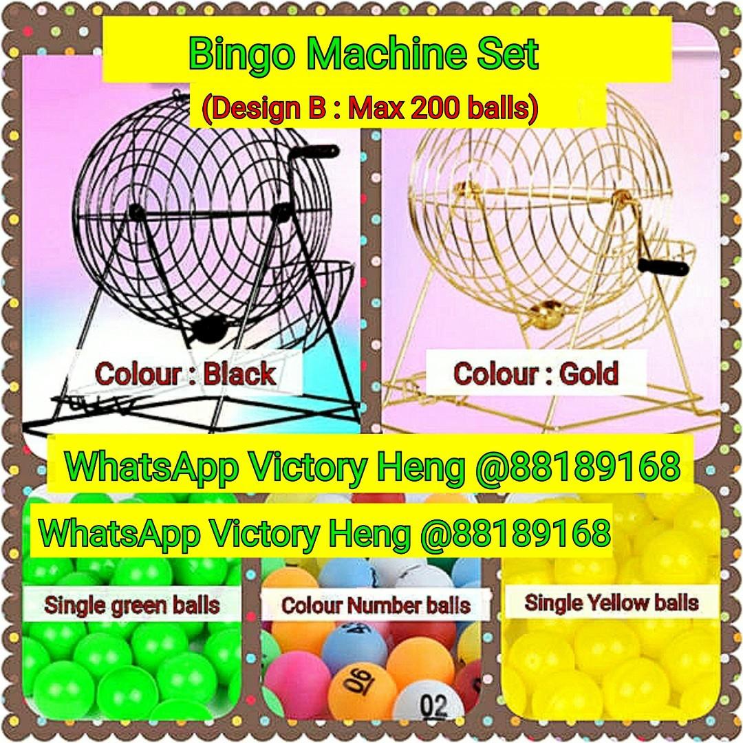 Bingo Machine 200 balls Set A (Gold), Hobbies & Toys, Memorabilia