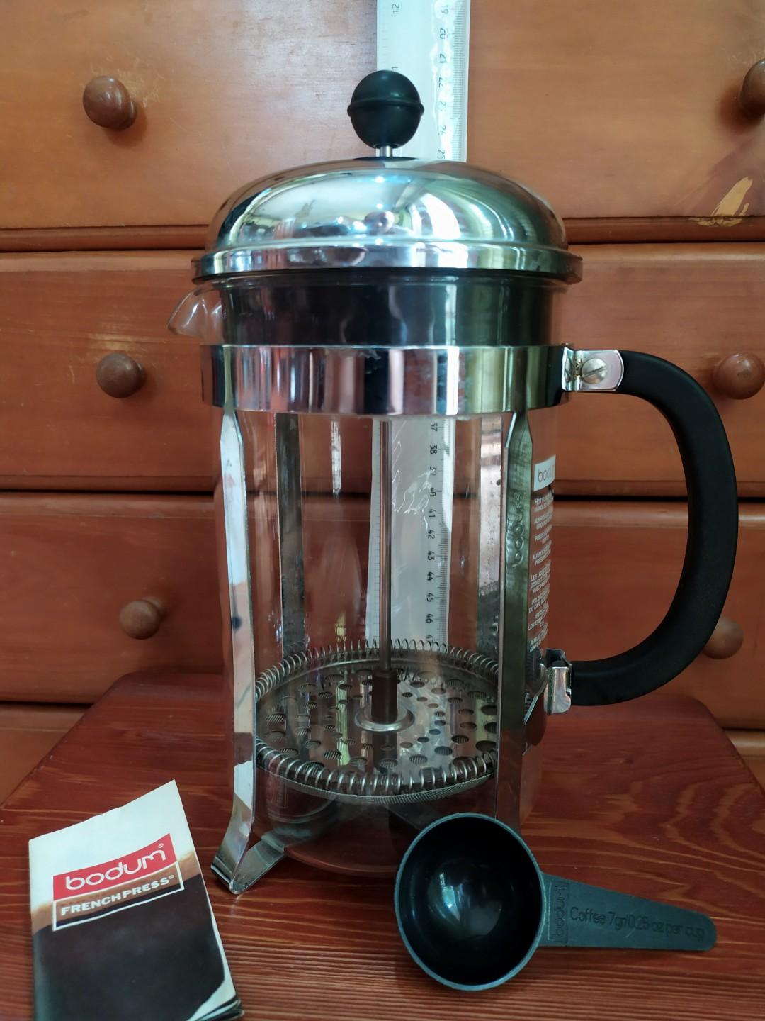 XL Bodum 8-cup Coffee Press (Category: Coffee Machines & Makers) located in Davao. Submitted by papa1919 (Listing ID 280579223, Image 1). Description: New, unused from the U.S. However, no more box as this was water damaged..