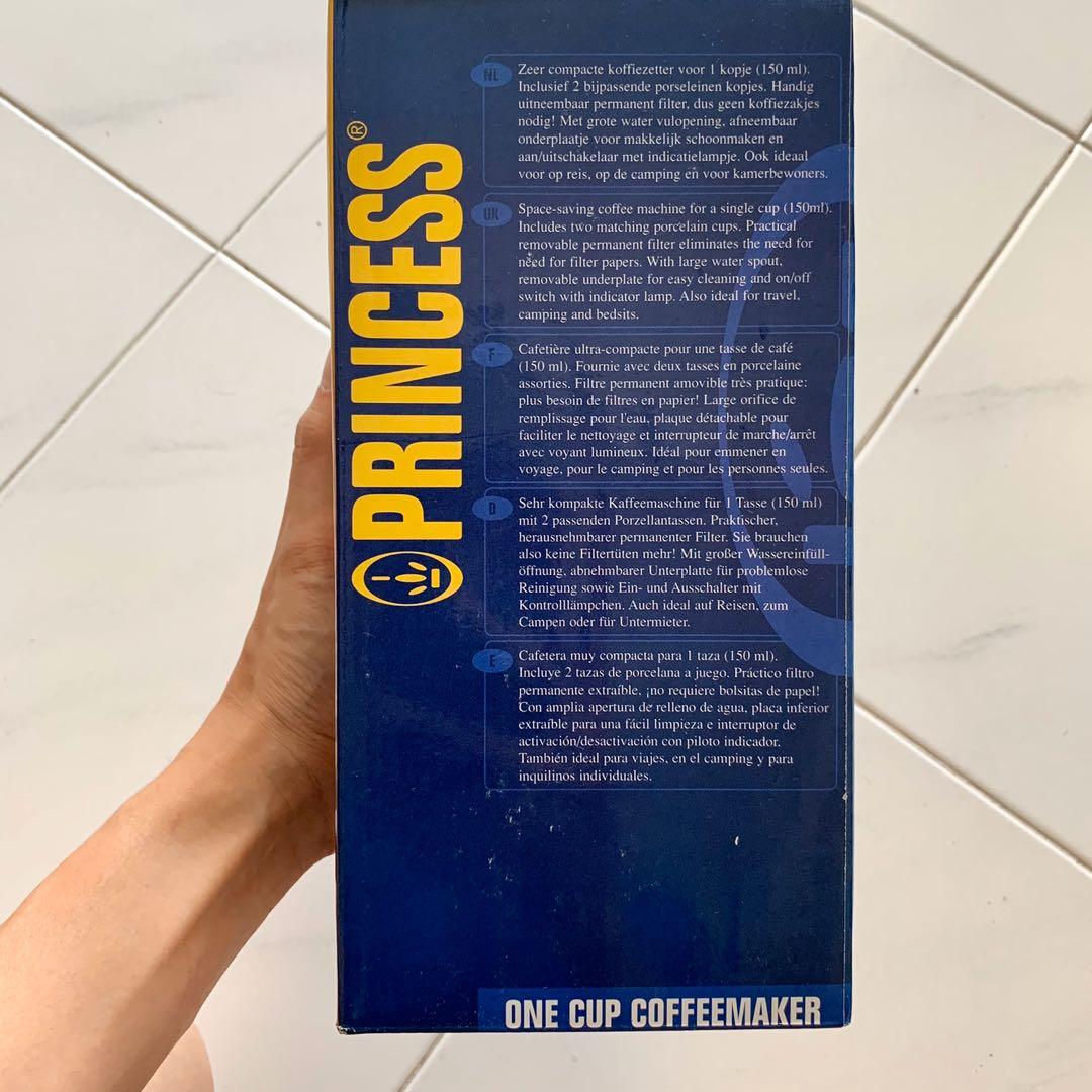 BRAND NEW Princess Portable Coffee Machine Maker with Cups & Filter, TV ...