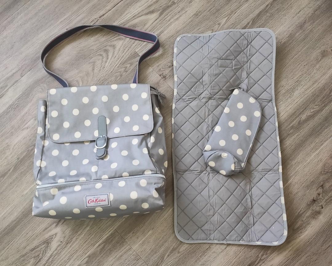 Cath Kidston Button Spot Printed Diaper Bag Babies Kids Going Out Diaper Bags Wetbags on Carousell
