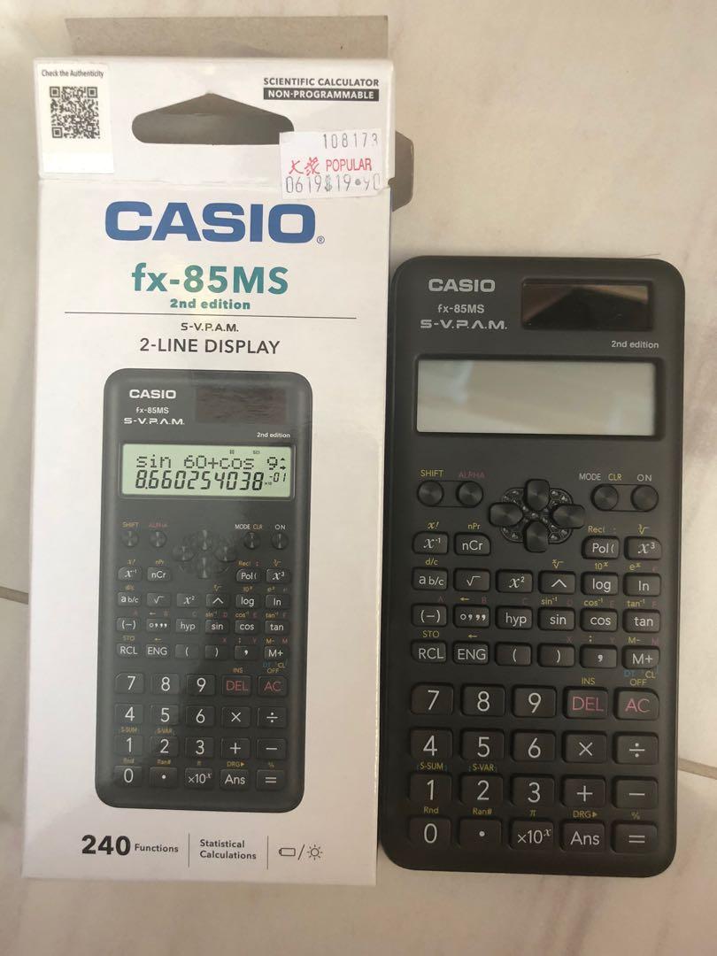 Casio Fs 85ms Scientific Calculator Non Programmable Hobbies And Toys Books And Magazines 1315