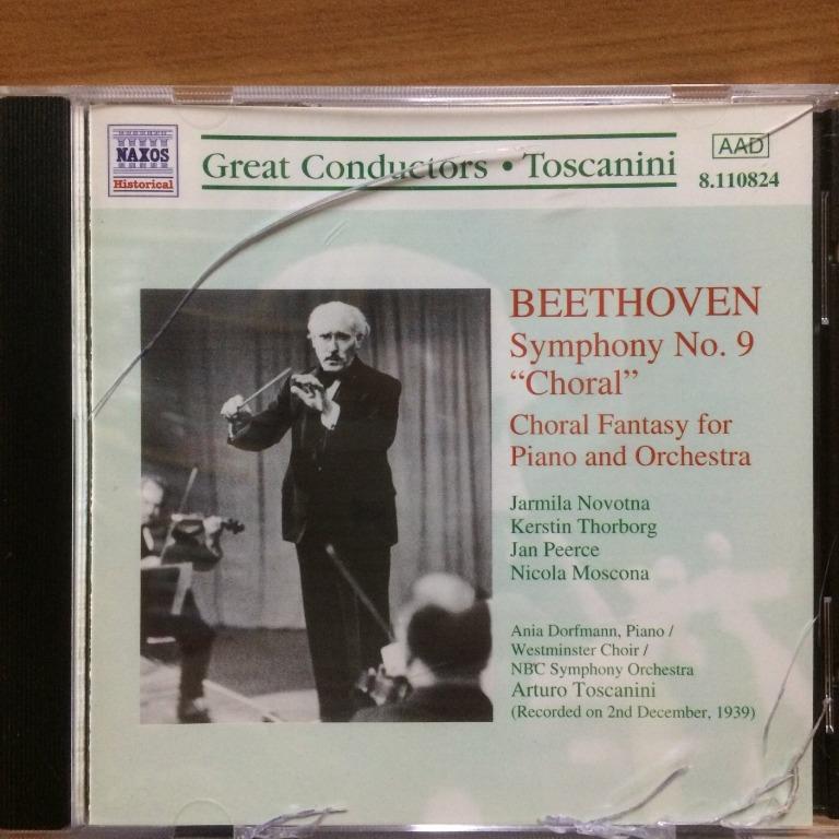 CD Naxos Toscanini Beethoven Symphony No.9 