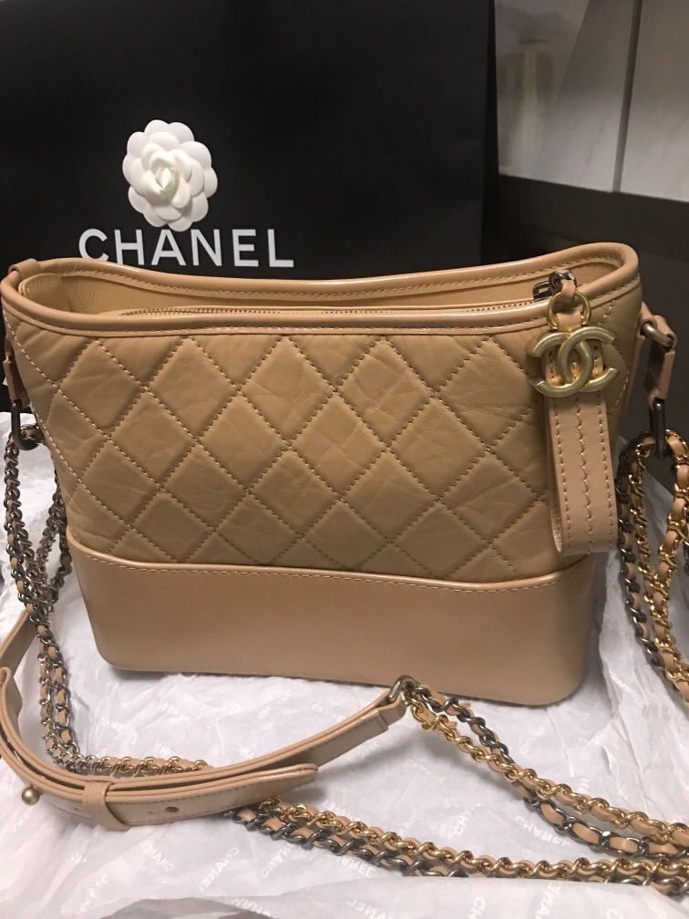 Chanel Gabrielle Hobo Bag Small Black/White pour femmes