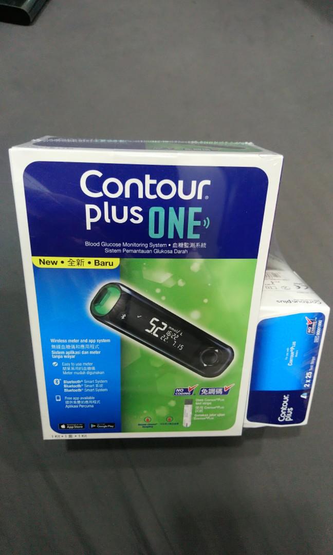 Contour plus One blood glucose monitor system tester, Everything