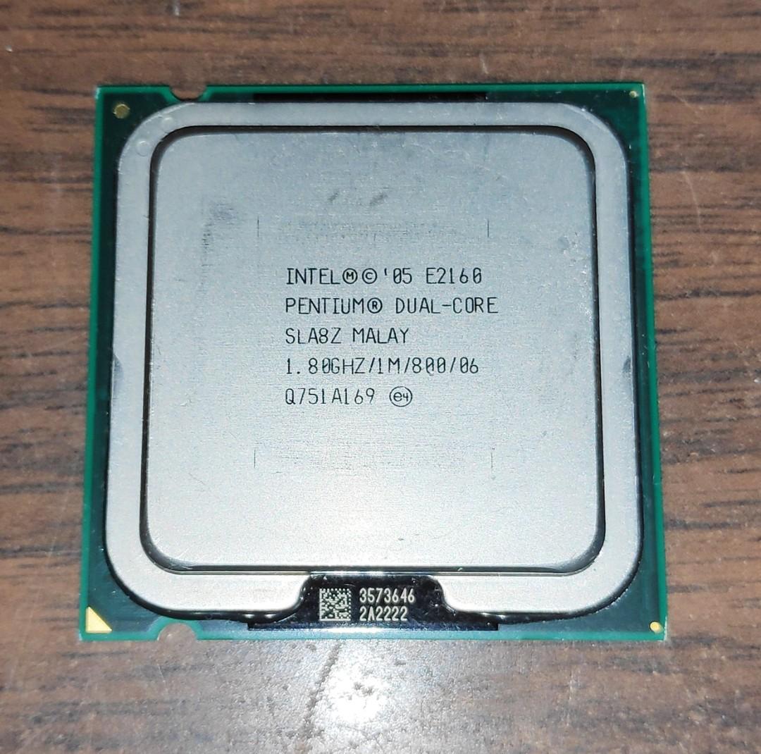 Intel E2160 1 80ghz Dual Core Desktop Parts Cpu Processor Sla8z Electronics Computer Parts Accessories On Carousell