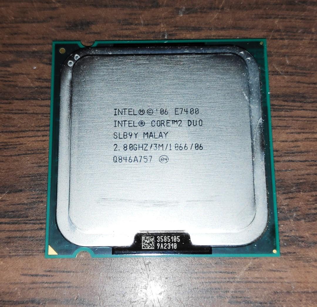 Intel E7400 2 80ghz Core 2 Duo Desktop Parts Cpu Processor Electronics Computer Parts Accessories On Carousell