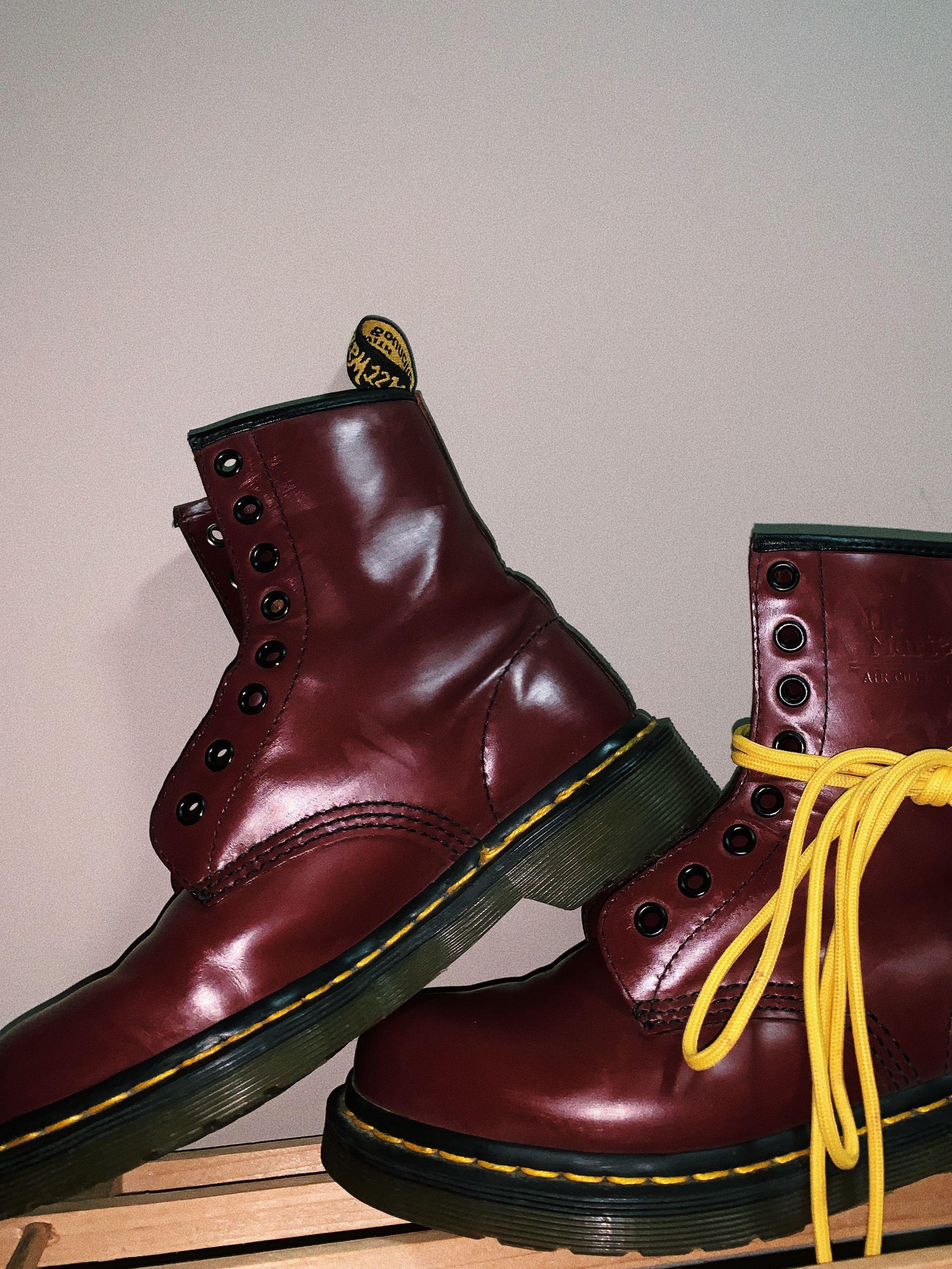 Maroon doc marten boots shop