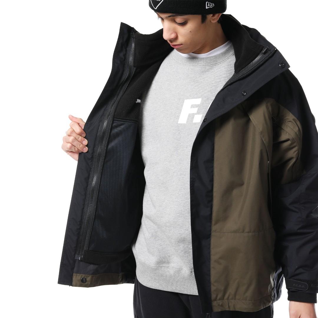 Fcrb 2 in 1 tour jacket S khaki sophnet Supreme fleece jkt, 男裝