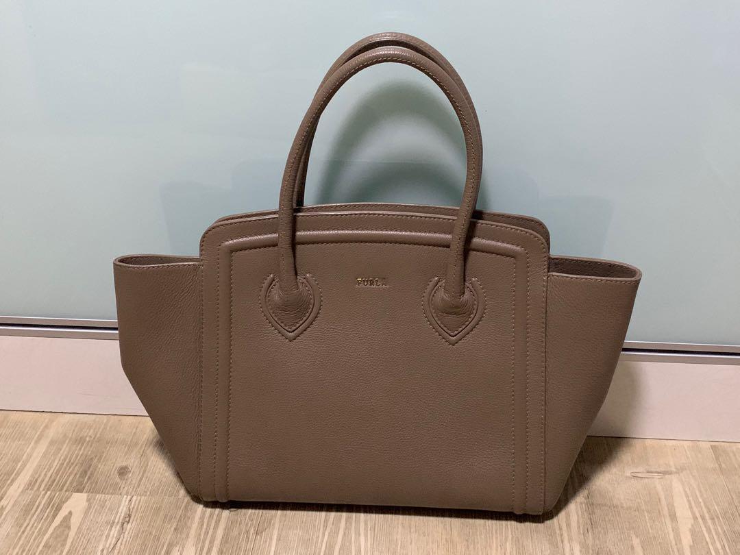 Furla College Large Tote Bag in Daino