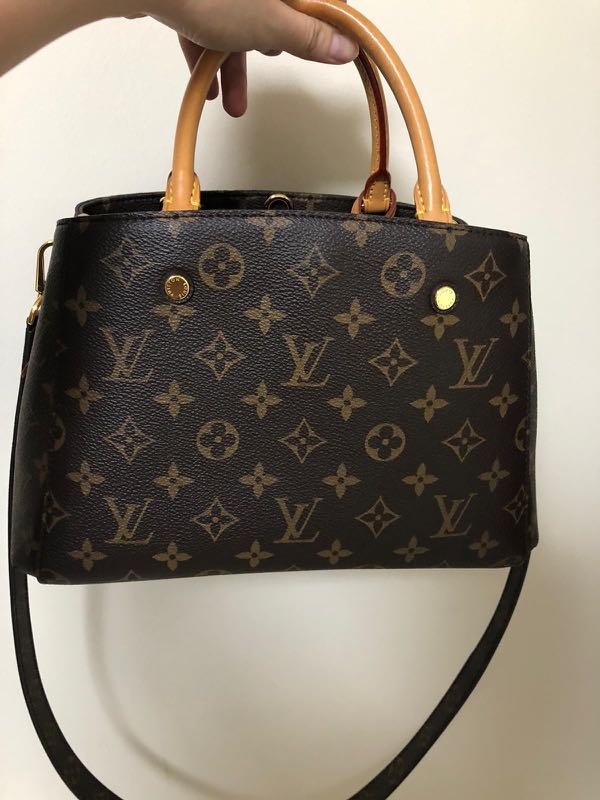 Louis Vuitton Montaigne Bb In Cherry