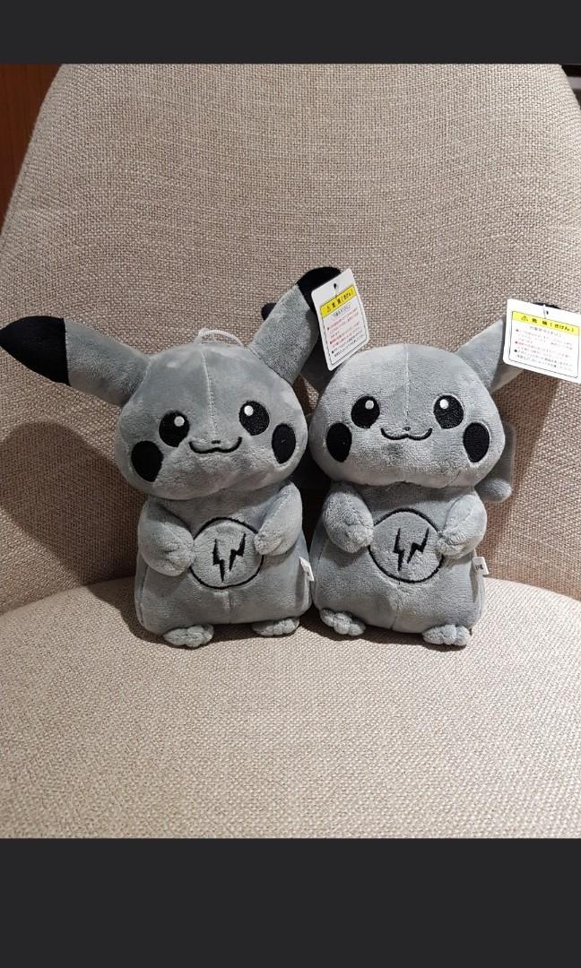 grey pikachu plush