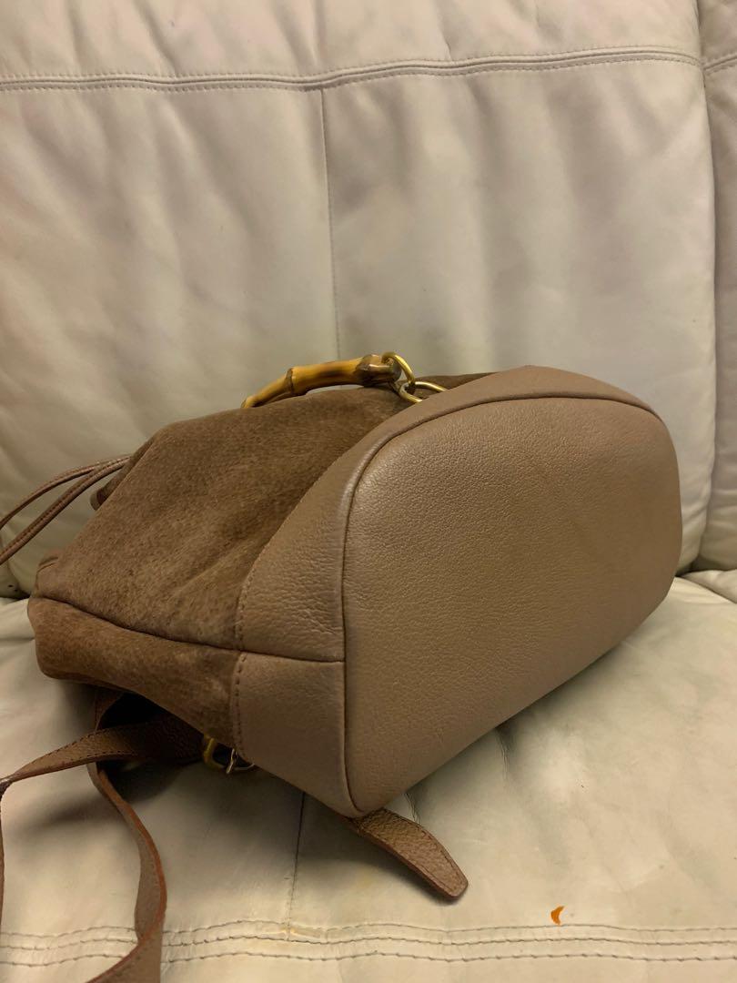 Gucci Bamboo Drawstring Backpack (Category: Bags & Wallets) located in Singapore. Submitted by silverseas (Listing ID 280760134, Image 3). Description: A vintage piece to add to your collection This is a rare model - condition 8/10 - comes as is - definitely authentic .
