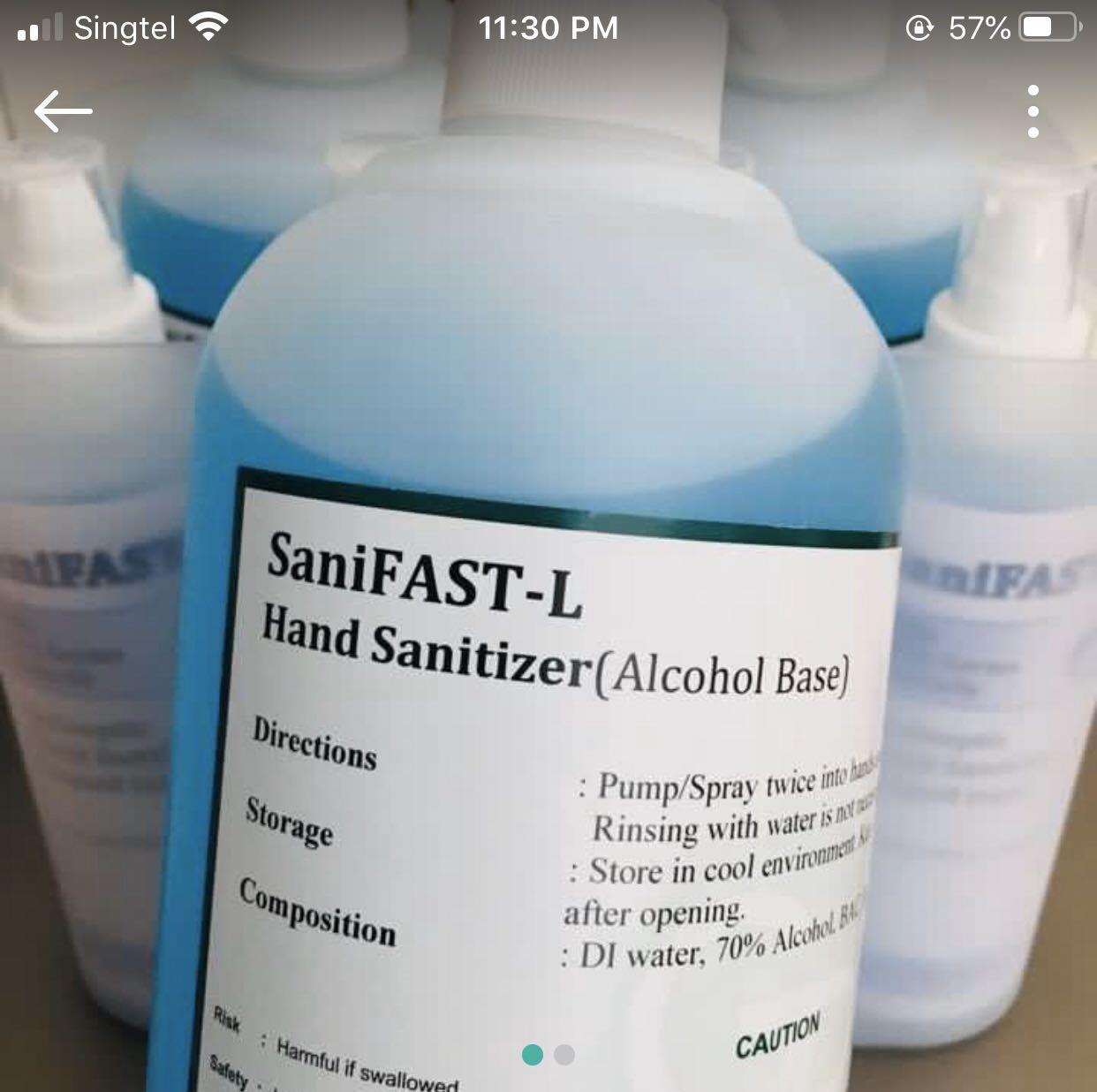 Hand sanitizer 1L hospital grade, Beauty & Personal Care, Sanitisers