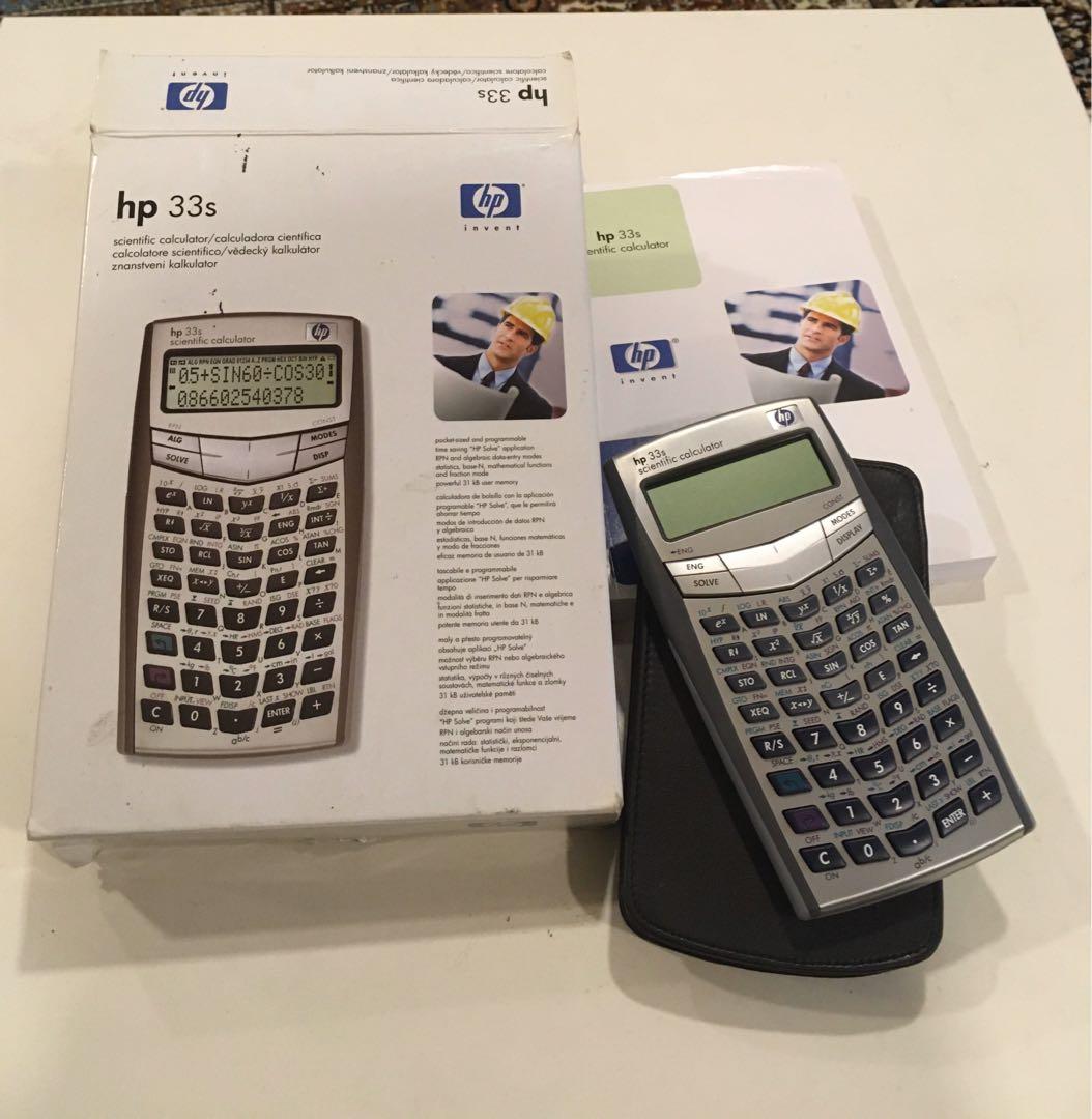 HP 33s Scientific & Programable Calculator, Computers & Tech, Printers