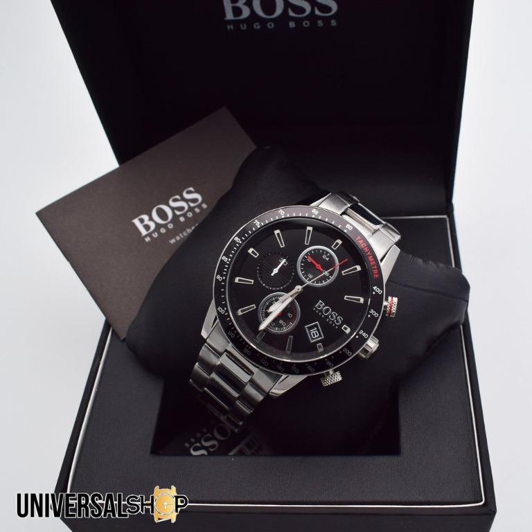 red hugo boss watch