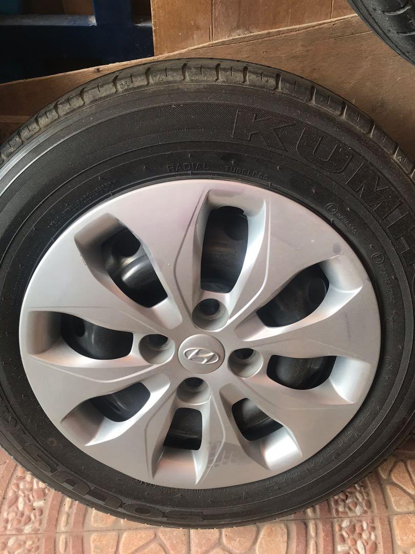 Hyundai accent stock 14’ rims, Car Parts & Accessories, Mags and Tires