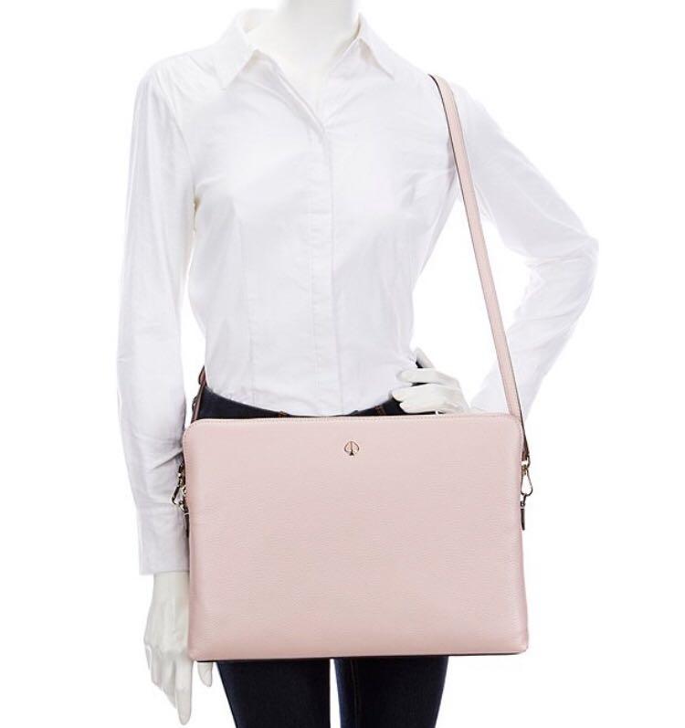 Kate Spade Polly Laptop Sleeve with Strap Laptop Bag Tutu Pink Light Pink Blush Women s Fashion Bags Wallets Purses Pouches on Carousell