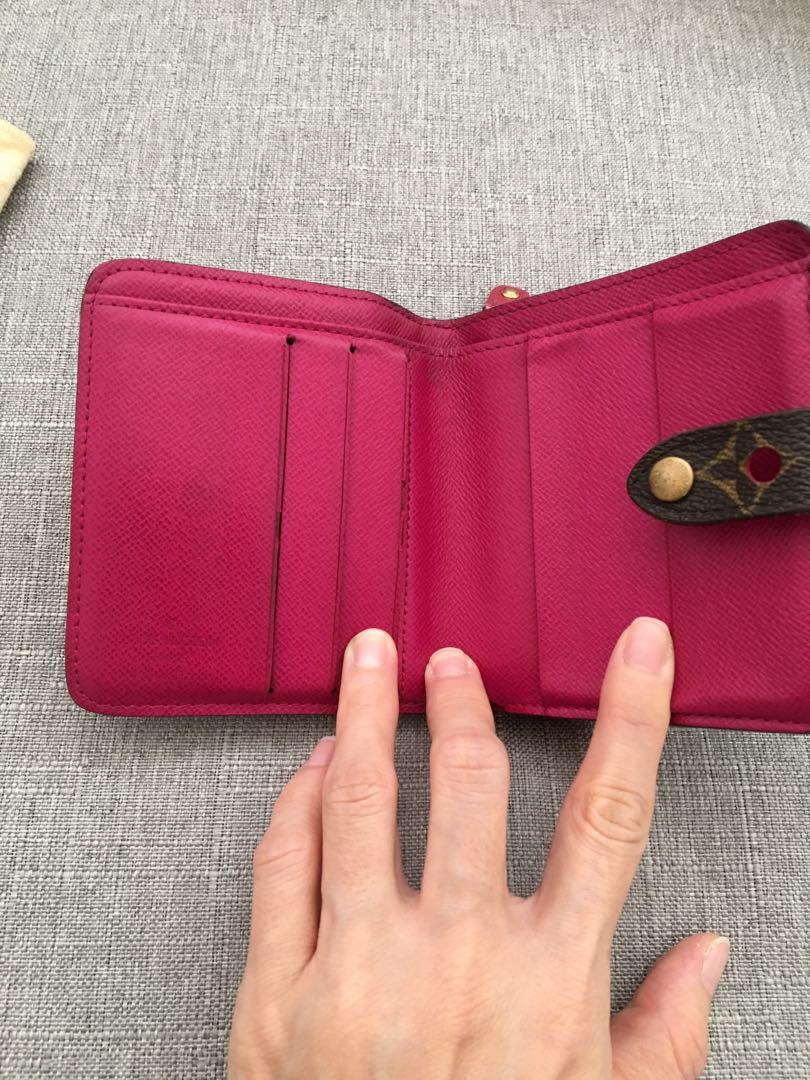 Louis Vuitton Pink Monogram Perforated Compact Zip Wallet QJA0NI2APB006
