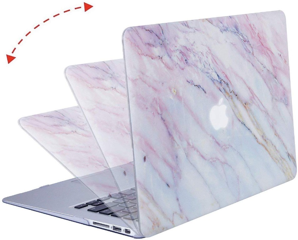 MacBook Air 13 Case, Pink Marble