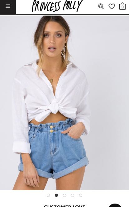 Open road denim paper bag shorts hot sale