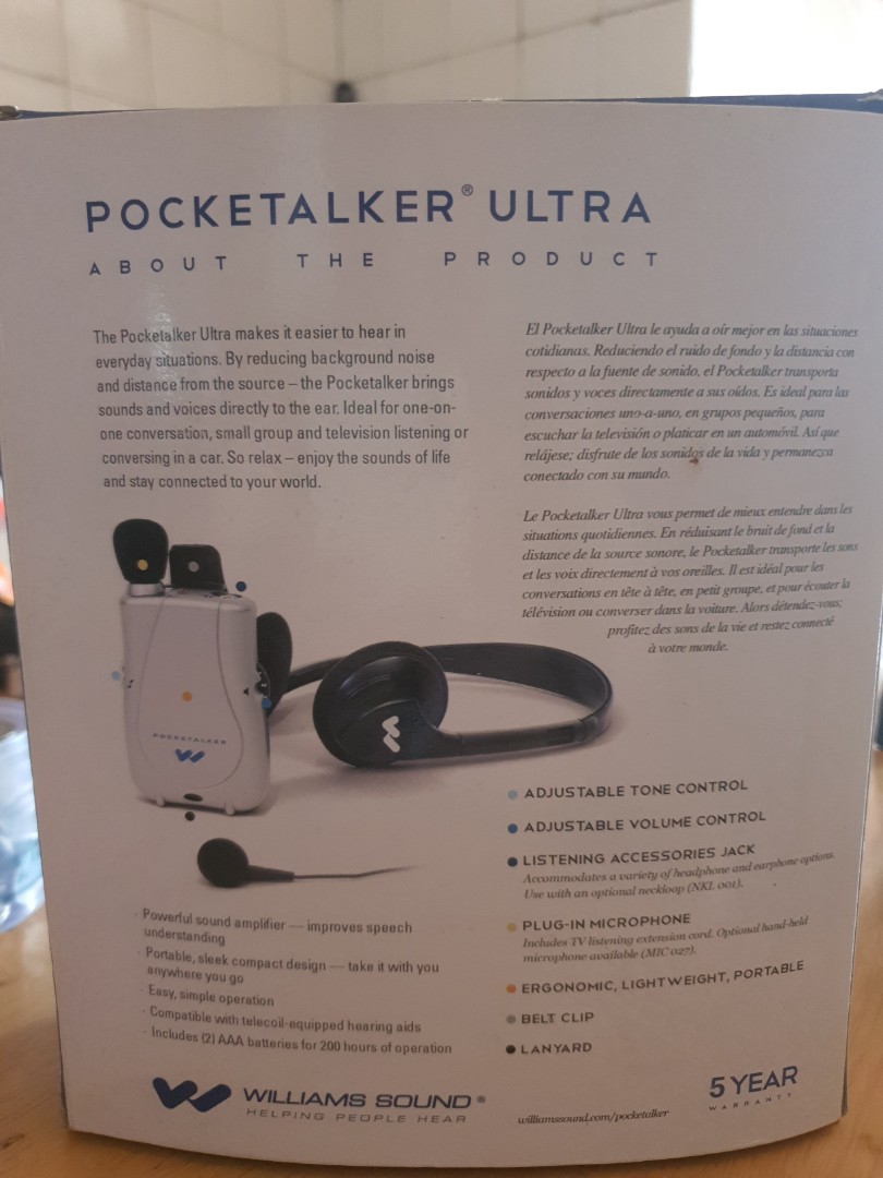 Pocket talker Hearing aid, Health & Nutrition, Assistive & Rehabilatory