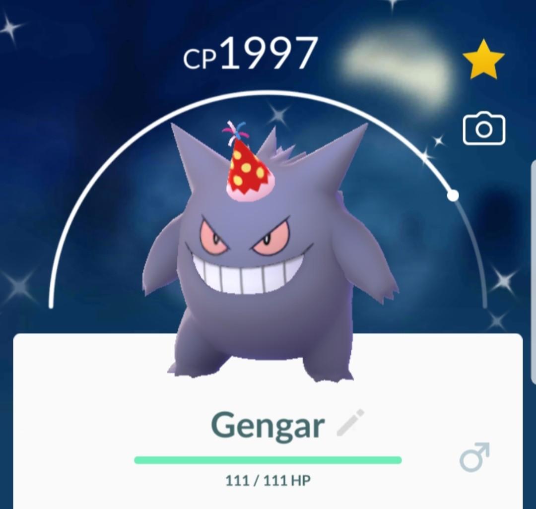 Shiny Gengar Party Hat, Hobbies & Toys, Toys & Games on Carousell