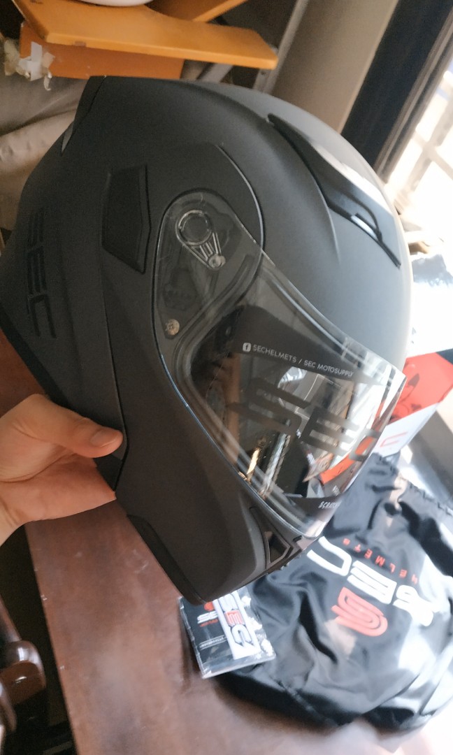 Sec helmet modular dual cheap visor
