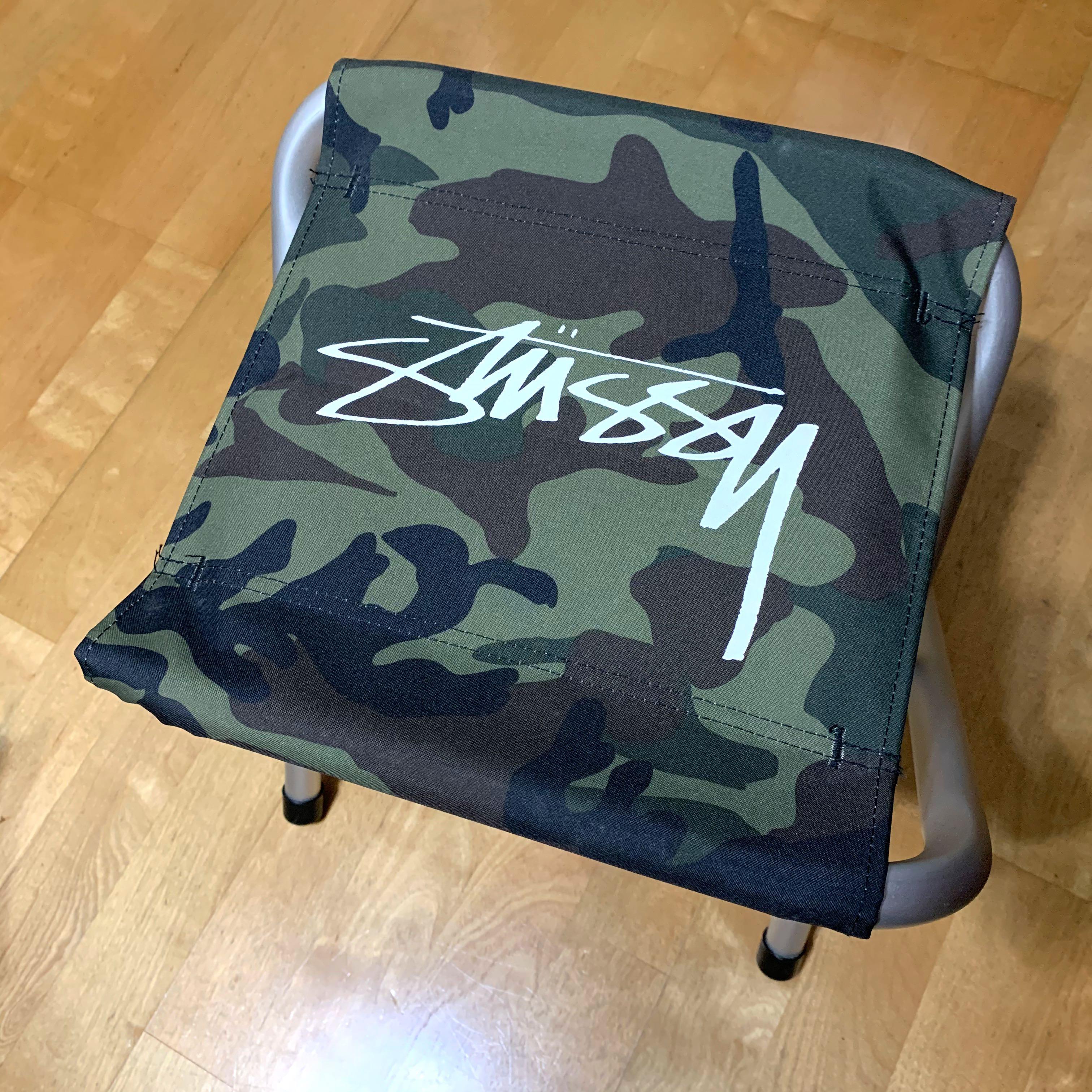 Stussy Coleman 折疊椅迷彩收納椅, 家具及居家用品, 家具, 椅子