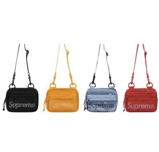 supreme shoulder bag leather