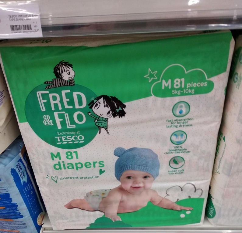 tesco pampers size 5