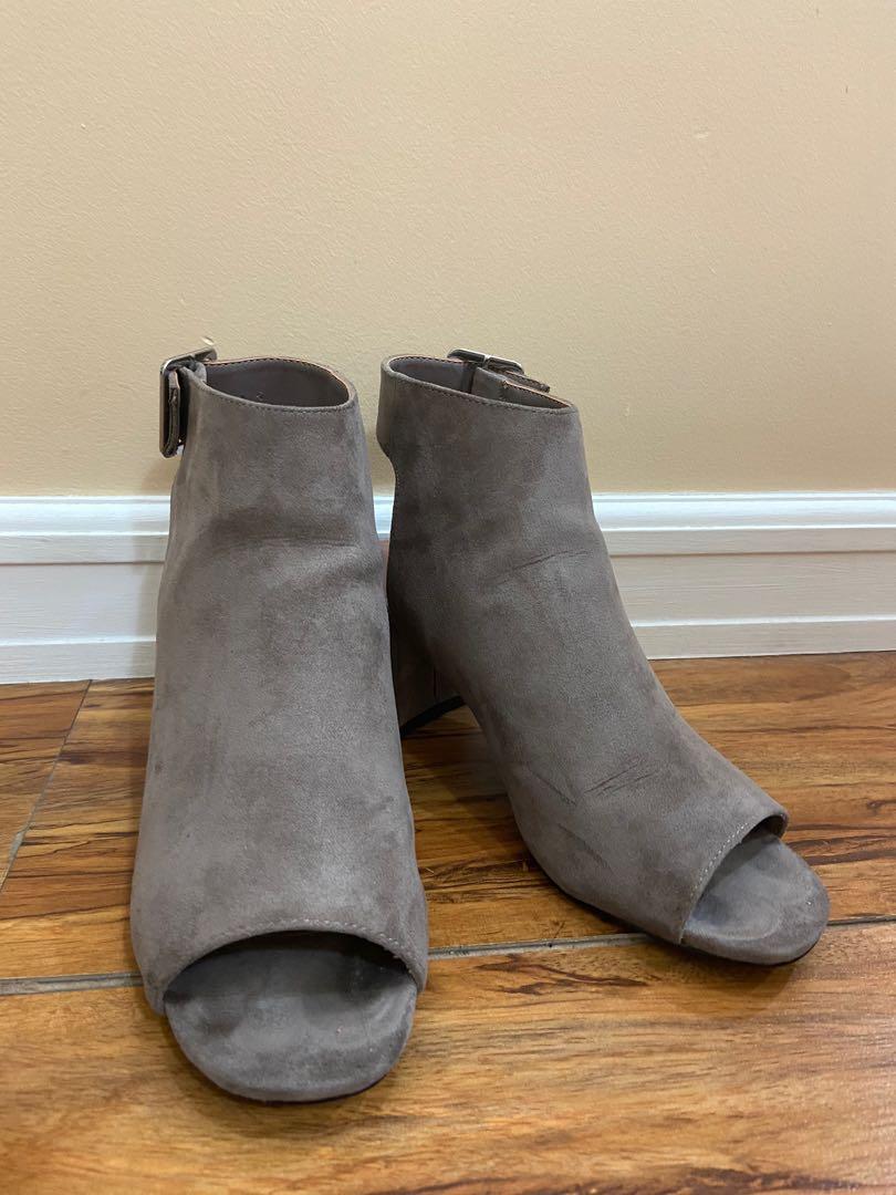 Topshop open toe boots top