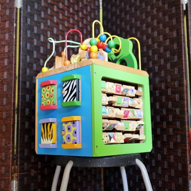 Toysmith busy zoo activity center best sale
