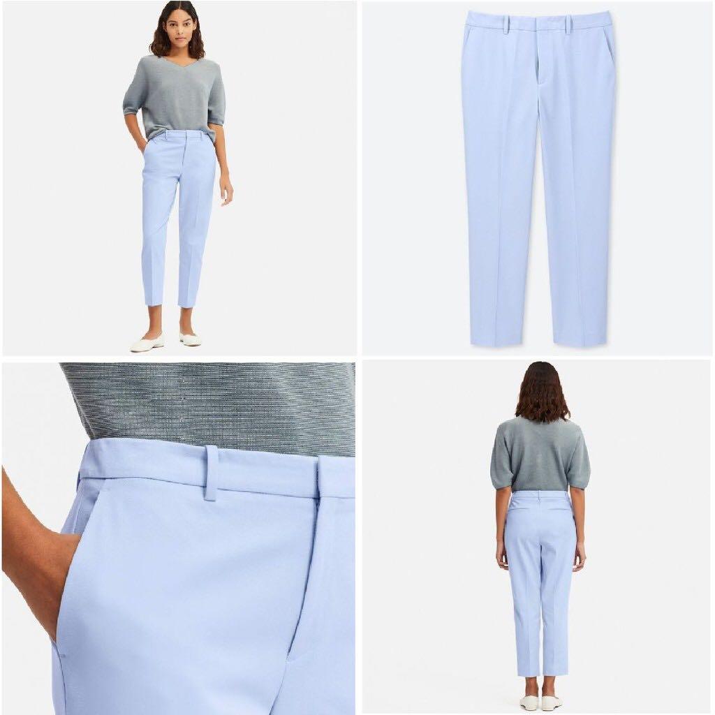 UNIQLO BLUE CROPPED TROUSERS (Category: Other Bottoms) located in Pasay City. Submitted by jtan110 (Listing ID 280761011, Image 1). Description: Best fits size 24-25‼️ Condition 9/10‼️ Negotiable‼️.